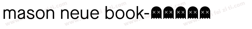 mason neue book字体转换